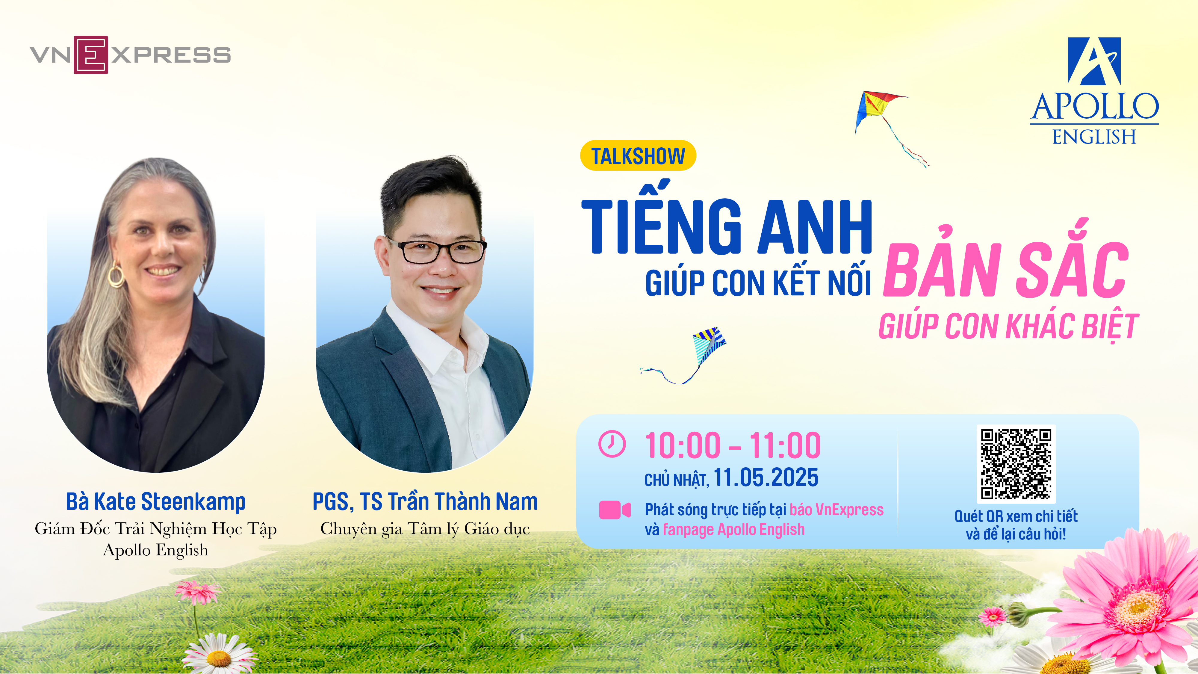 TALKSHOW: TIẾNG ANH GIÚP CON KẾT NỐI, BẢN SẮC GIÚP CON KHÁC BIỆT